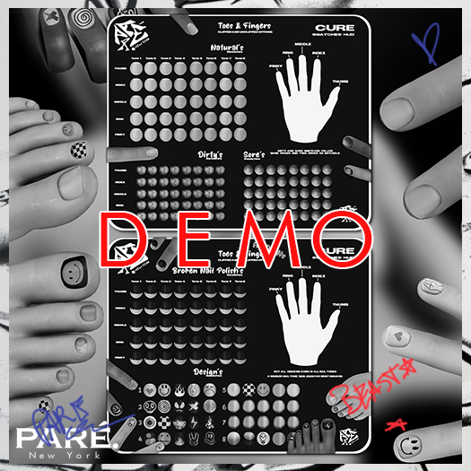 Second Life Marketplace Pare.Cure Natural Nails DEMOS